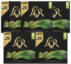 Pack De 100 Capsules Bio Intensité 7 - Compatible Nespresso® - L'OR ESPRESSO
