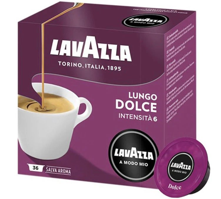 36 Capsules Café A Modo Mio Lungo Dolce- LAVAZZA 3 36 Capsules Café A Modo Mio Lungo Dolce- LAVAZZA