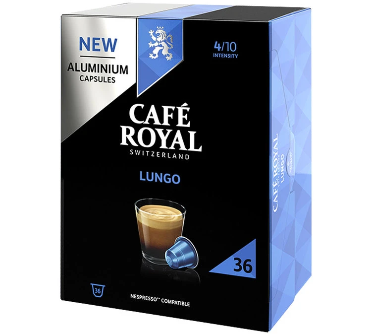 36 Capsules Lungo Compatibles Nespresso® - CAFE ROYAL 3 36 Capsules Lungo Compatibles Nespresso® - CAFE ROYAL