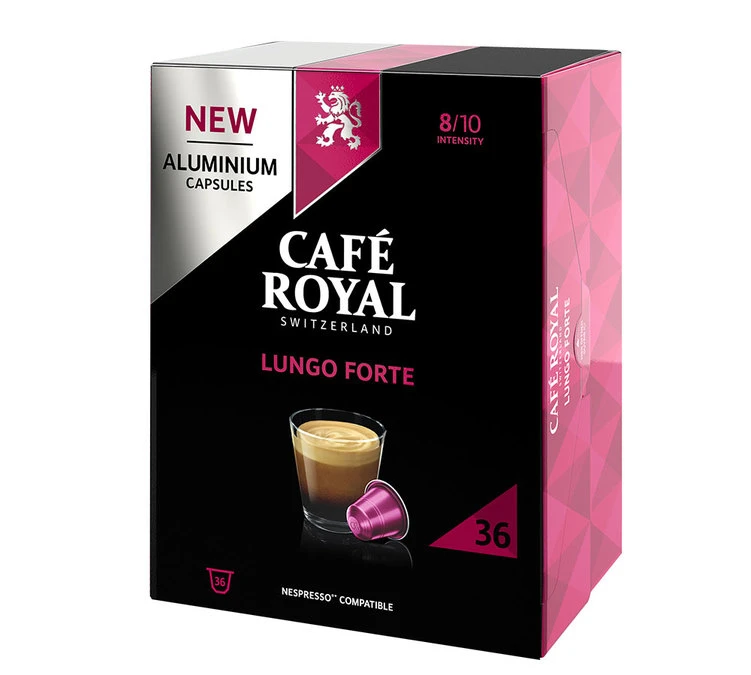 36 Capsules Lungo Forte Compatibles Nespresso® - CAFE ROYAL 3 36 Capsules Lungo Forte Compatibles Nespresso® - CAFE ROYAL