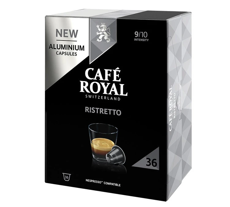 36 Capsules Ristretto Compatibles Nespresso® - CAFE ROYAL 3 36 Capsules Ristretto Compatibles Nespresso® - CAFE ROYAL