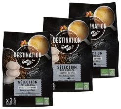 Pack 108 Dosettes Souples Bio Pur Arabica N°35 - DESTINATION