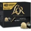 40 Capsules Ristretto Compatibles Nespresso® - L'OR ESPRESSO -Kafftec Magasin 40 capsules lor ristretto