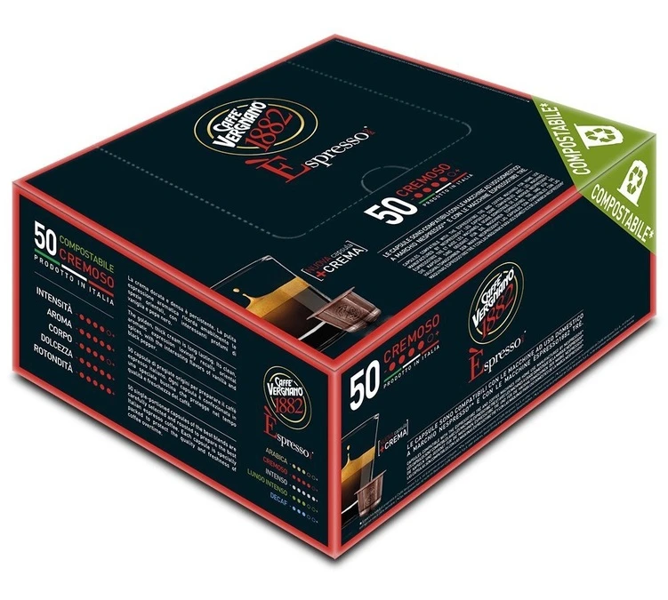 Caffè Vergnano 50 Capsules - Cremoso -compatibles Nespresso® - CAFFE VERGNANO 3 Caffè Vergnano 50 Capsules - Cremoso -compatibles Nespresso® - CAFFE VERGNANO