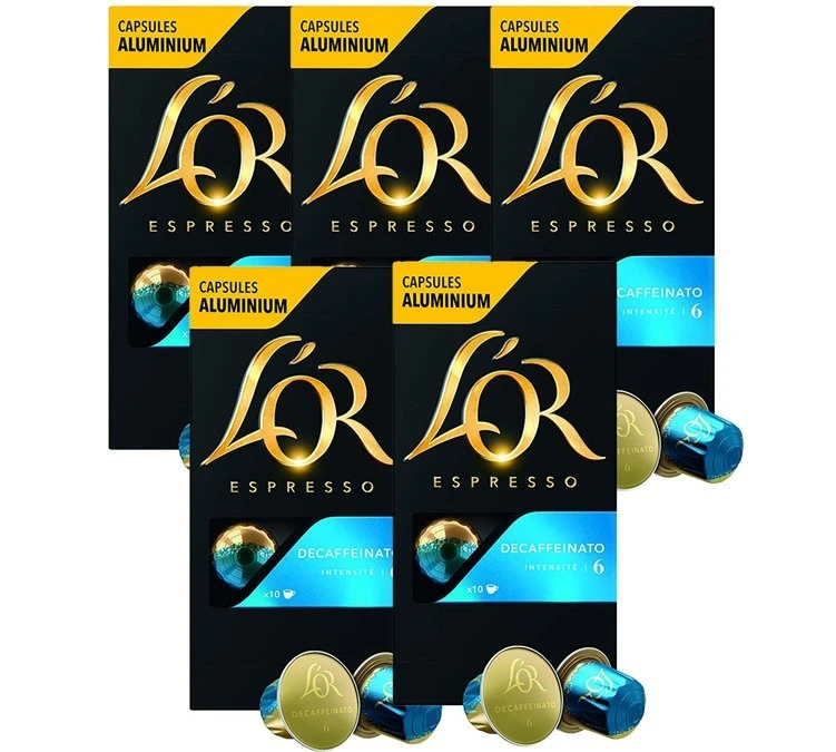 Pack 5 X 10 Capsules Decaffeinato - Compatible Nespresso® - L'OR ESPRESSO 3 Pack 5 X 10 Capsules Decaffeinato - Compatible Nespresso® - L'OR ESPRESSO