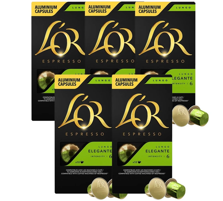 50 Capsules Lungo Elegante- Compatible Nespresso® - L'OR ESPRESSO 3 50 Capsules Lungo Elegante- Compatible Nespresso® - L'OR ESPRESSO