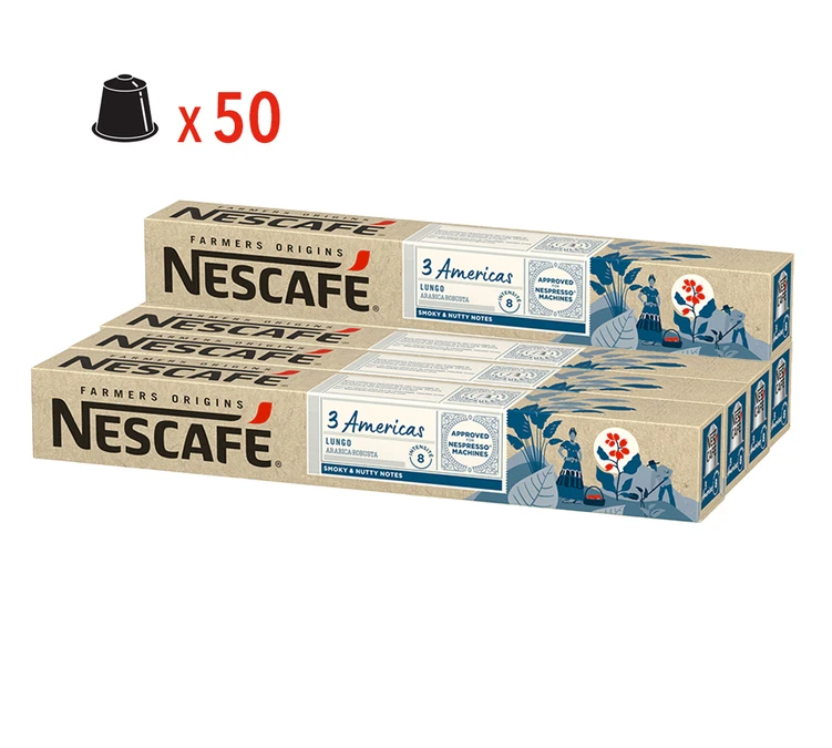 50 Capsules Origins 3 Americas - Compatible Nespresso® - NESCAFE FARMERS 3 50 Capsules Origins 3 Americas - Compatible Nespresso® - NESCAFE FARMERS