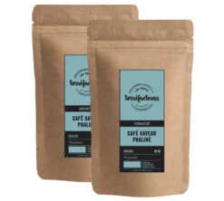 Café En Grains - Saveur Praliné - 250g (2x125g) - Les Petits Torréfacteurs