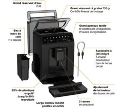 KRUPS Evidence Eco Design Black EA897B10 -Kafftec Magasin 5 krups ea897b10 evidence eco