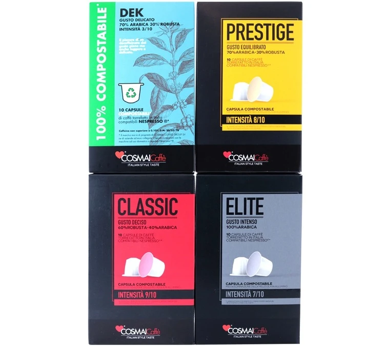 Pack Découverte - 40 Capsules Compatibles Nespresso® - COSMAI CAFFE 4 Pack Découverte - 40 Capsules Compatibles Nespresso® - COSMAI CAFFE – Image 2