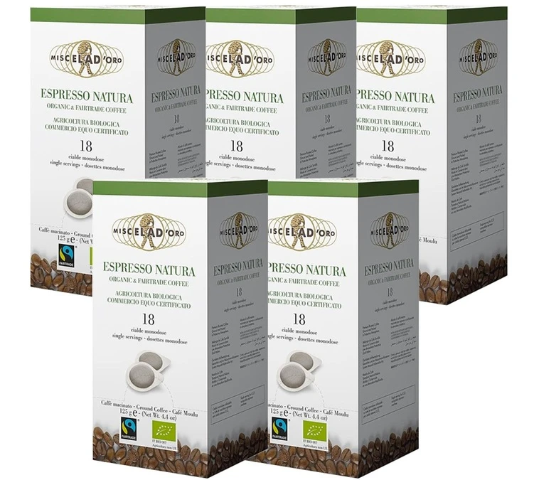 Pack 90 Dosettes ESE Espresso Natura Bio - MISCELA D'ORO 3 Pack 90 Dosettes ESE Espresso Natura Bio - MISCELA D'ORO