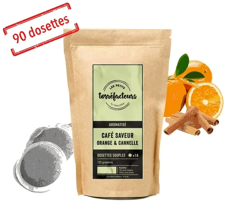 90 Dosettes Souples Saveur Orange/Cannelle - LES PETITS TORREFACTEURS 3 90 Dosettes Souples Saveur Orange/Cannelle - LES PETITS TORREFACTEURS