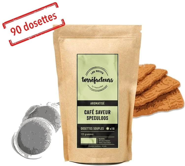 90 Dosettes Souples - Saveur Spéculoos - LES PETITS TORREFACTEURS 3 90 Dosettes Souples - Saveur Spéculoos - LES PETITS TORREFACTEURS