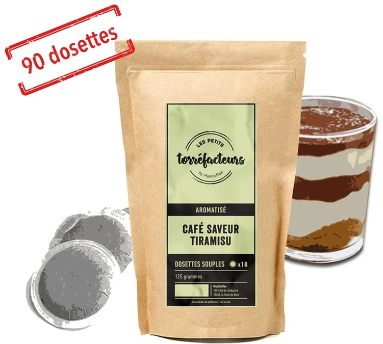90 Dosettes Souples - Saveur Tiramisu - LES PETITS TORREFACTEURS 3 90 Dosettes Souples - Saveur Tiramisu - LES PETITS TORREFACTEURS