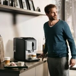 SIEMENS EQ300 - TF305E04 Inox Et Titane Métallisé - Garantie 3 Ans -Kafftec Magasin ambiance siemens new