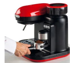Machine Expresso Avec Broyeur ARIETE Moderna 1318 Rouge -Kafftec Magasin ariete moderna rouge 2
