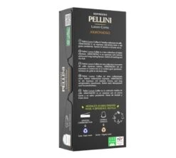 50 Capsules Compatibles Nespresso® Compostables PELLINI - Armonioso -Kafftec Magasin armonisioso back 2
