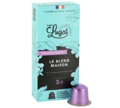 50 Capsules Le Blend Maison - Compatibles Nespresso® - CAFÉS LUGAT -Kafftec Magasin b1 8