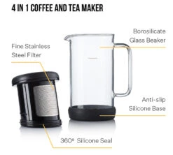 Carafe One Brew - Black - Barista&Co -Kafftec Magasin bc carafe piston2