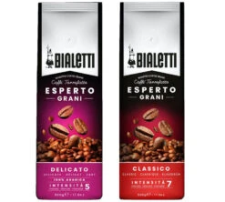 Lot Café En Grains Bialetti Esperto Classico & Delicato - 2x500g