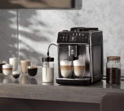 SAECO Gran Aroma SM6585/00 Métal Gris Garantie 3 Ans -Kafftec Magasin boissons expresso broyeur saeco gran aroma sm6585