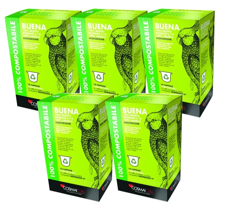 50 Capsules Buena - Compatible Nespresso® - CAFFE COSMAI 3 50 Capsules Buena - Compatible Nespresso® - CAFFE COSMAI