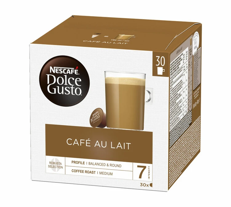 30 Capsules - Café Au Lait - NESCAFÉ DOLCE GUSTO® 3 30 Capsules - Café Au Lait - NESCAFÉ DOLCE GUSTO®