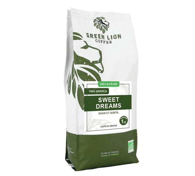 Café En Grains Bio Green Lion Coffee Sweet Dreams - 1kg 3 Café En Grains Bio Green Lion Coffee Sweet Dreams - 1kg