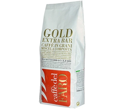 1 Kg Café En Grain Gold Extra Bar - CAFFE DEL FARO 3 1 Kg Café En Grain Gold Extra Bar - CAFFE DEL FARO