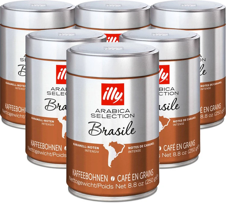 Café En Grains Illy Monoarabica Brasile - 6x250 Gr 3 Café En Grains Illy Monoarabica Brasile - 6x250 Gr