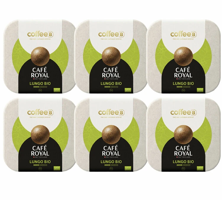 54 Boules De Café Lungo Bio Compatible CoffeeB - CAFÉ ROYAL 3 54 Boules De Café Lungo Bio Compatible CoffeeB - CAFÉ ROYAL