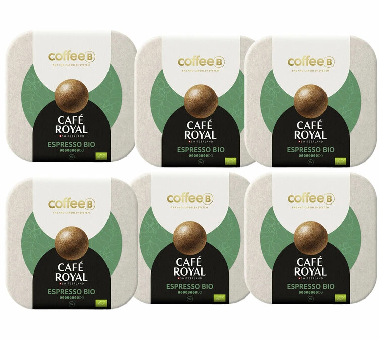 54 Boules De Café Espresso Bio Compatible CoffeeB - CAFÉ ROYAL 3 54 Boules De Café Espresso Bio Compatible CoffeeB - CAFÉ ROYAL