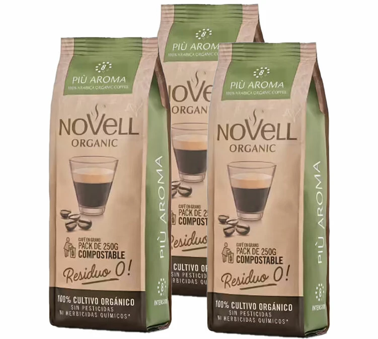 3x250g Café En Grain Più Aroma - Novell 3 3x250g Café En Grain Più Aroma - Novell