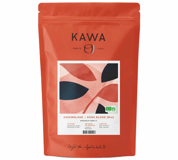 Café En Grains Bio Rosa Blend - 200g - Kawa Coffee 3 Café En Grains Bio Rosa Blend - 200g - Kawa Coffee