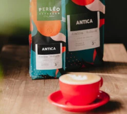 1 Kg Café En Grain Antica - PERLEO ESPRESSO -Kafftec Magasin cafeengrainperleoespressoanticalatteart 1