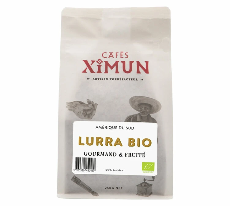 250gr - Café En Grains Cafés Ximun - Lurra Bio Pur Arabica 3 250gr - Café En Grains Cafés Ximun - Lurra Bio Pur Arabica