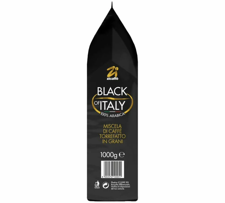 1 Kg Café En Grain Black Of Italy Zicaffè 6 1 Kg Café En Grain Black Of Italy Zicaffè – Image 4