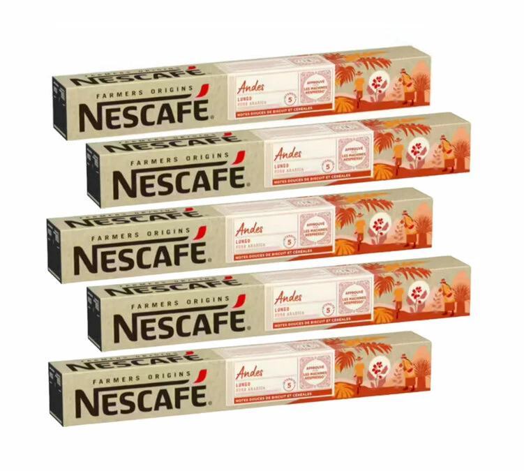 50 Capsules Compatibles Nespresso® - Andes - NESCAFE FARMERS ORIGINS 3 50 Capsules Compatibles Nespresso® - Andes - NESCAFE FARMERS ORIGINS