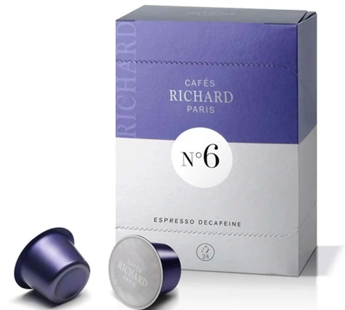 Capsules Cafés Richard N°6 X24 - Décafeiné 3 Capsules Cafés Richard N°6 X24 - Décafeiné