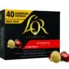 40 Capsules Splendente Compatibles Nespresso® - L'OR ESPRESSO -Kafftec Magasin capsules nespresso splendente lor x40 1