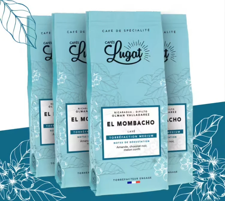 4x250 G Café En Grain Nicaragua El Mombacho CAFES LUGAT 4 4x250 G Café En Grain Nicaragua El Mombacho CAFES LUGAT – Image 2