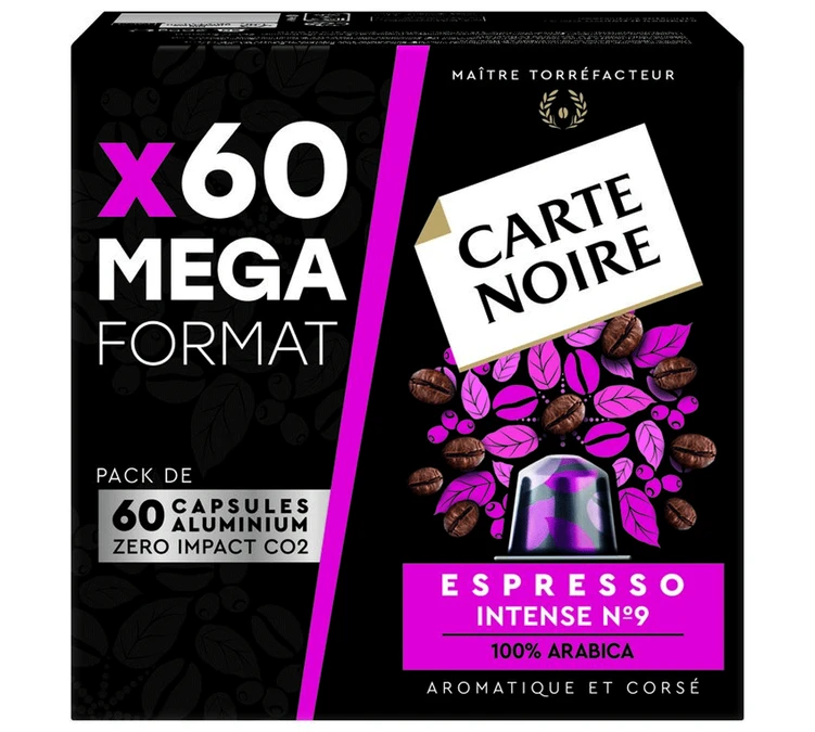60 Capsules Compatibles Nespresso® - Espresso Intense N°9 - CARTE NOIRE 3 60 Capsules Compatibles Nespresso® - Espresso Intense N°9 - CARTE NOIRE