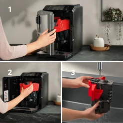 SIEMENS EQ300 - TF305E04 Inox Et Titane Métallisé - Garantie 3 Ans -Kafftec Magasin demontage facile nettoyage