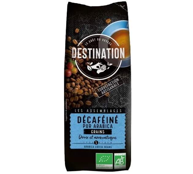 250 G Café En Grain Décaféiné N°9 Bio - Destination 3 250 G Café En Grain Décaféiné N°9 Bio - Destination