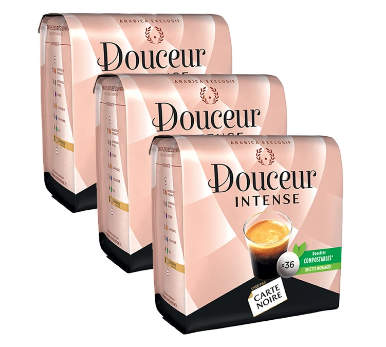 108 Dosettes Souples N°3 Doux - CARTE NOIRE 3 108 Dosettes Souples N°3 Doux - CARTE NOIRE