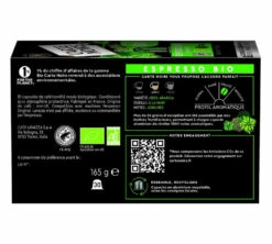 30 Capsules Compatibles Nespresso® - Espresso BIO - CARTE NOIRE -Kafftec Magasin espresso bio x30 back