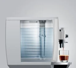 JURA E8 PianoWhite EB Smart Connect Offert Garantie 3 Ans -Kafftec Magasin expresso broyeur jura e8 pianowhite cote