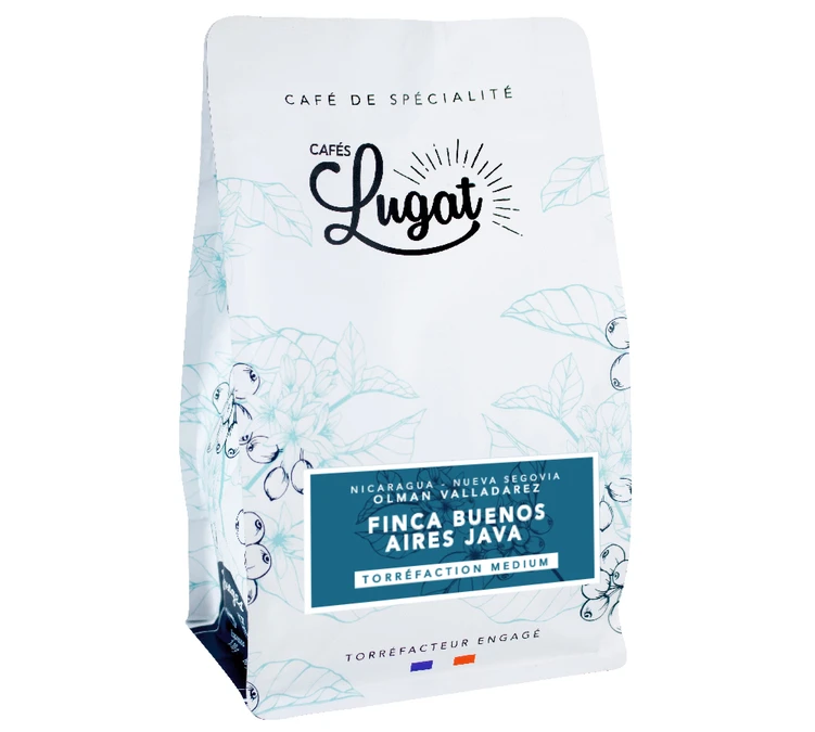200g Café En Grain Finca Buenos Aires Java Lavé - CAFES LUGAT 3 200g Café En Grain Finca Buenos Aires Java Lavé - CAFES LUGAT