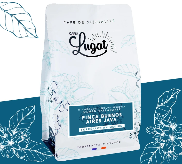 200g Café En Grain Finca Buenos Aires Java Lavé - CAFES LUGAT 4 200g Café En Grain Finca Buenos Aires Java Lavé - CAFES LUGAT – Image 2