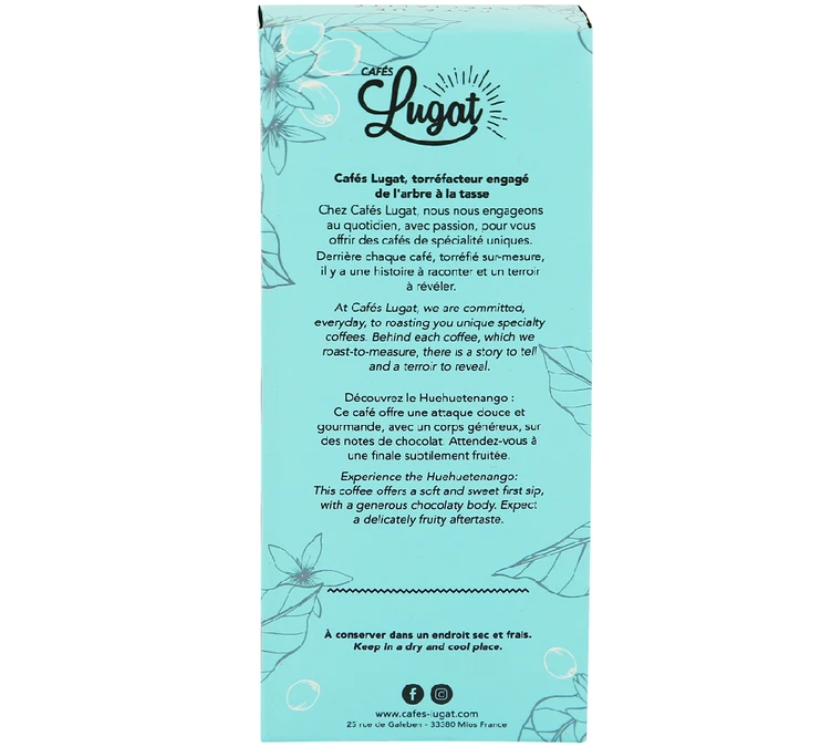 50 Capsules Huehuetenango - Compatibles Nespresso® - CAFÉS LUGAT 6 50 Capsules Huehuetenango - Compatibles Nespresso® - CAFÉS LUGAT – Image 4